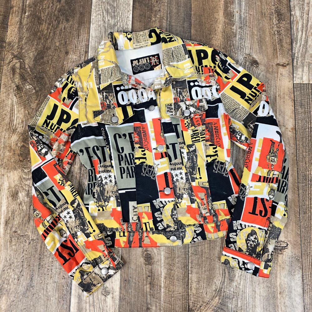 Vintage Jean Paul Gaultier JPG Jeans JPG Anarchy PunkRock Fight Racism Jacket